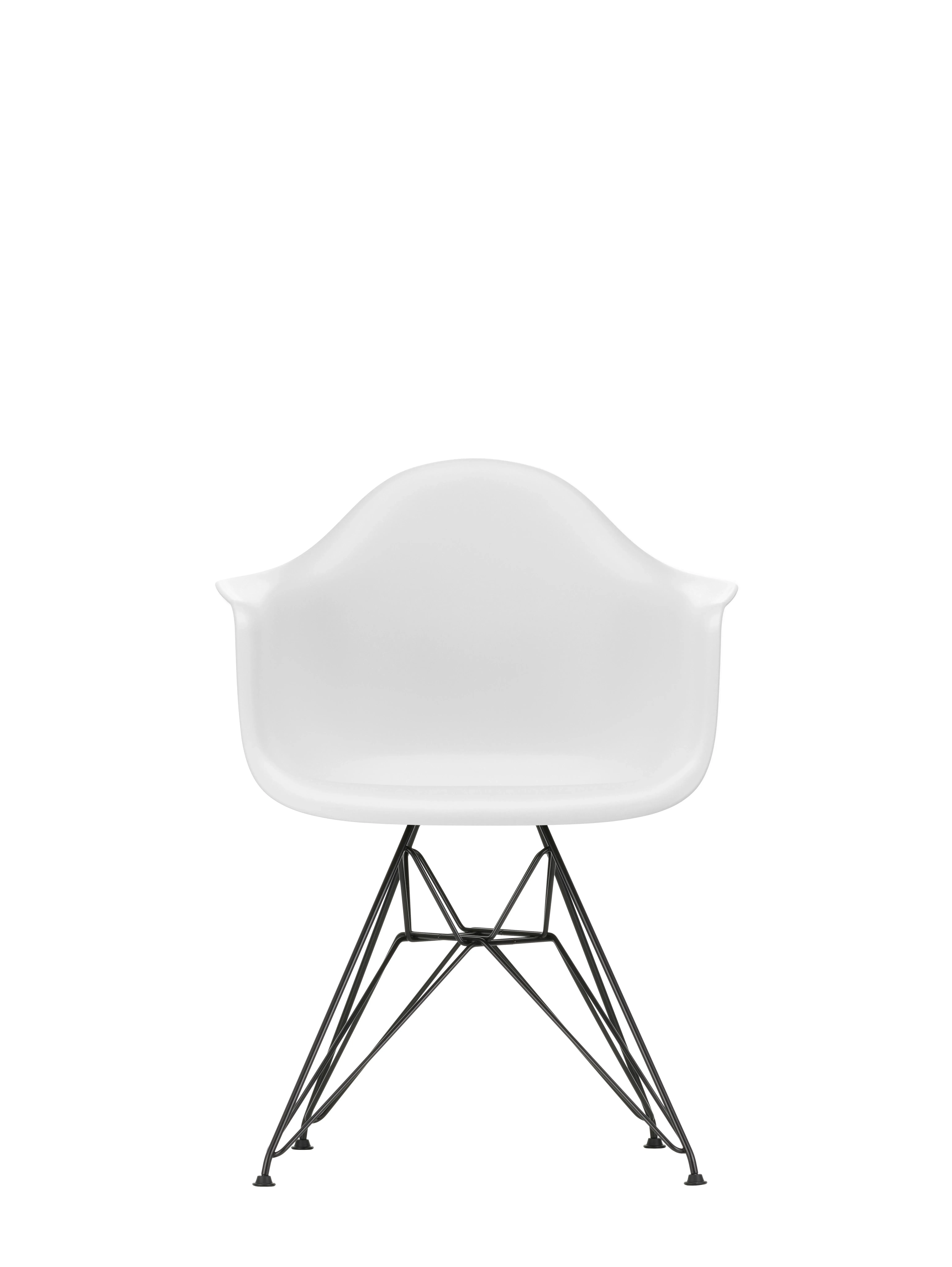 Vitra DAR Eames Plastic Armchair - noir - coton blanc  RE