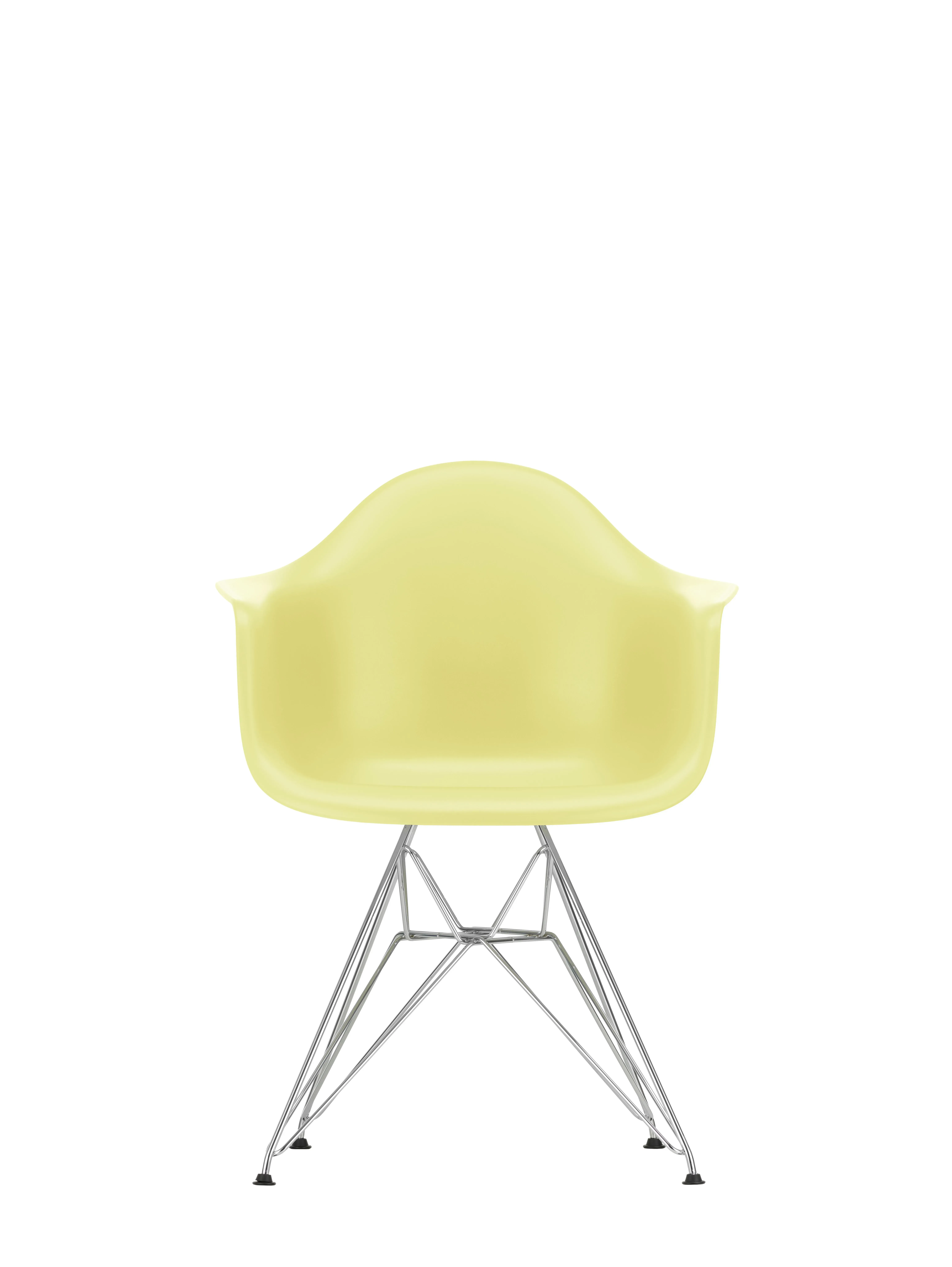 Vitra DAR Eames Plastic Armchair - citron RE - chromé