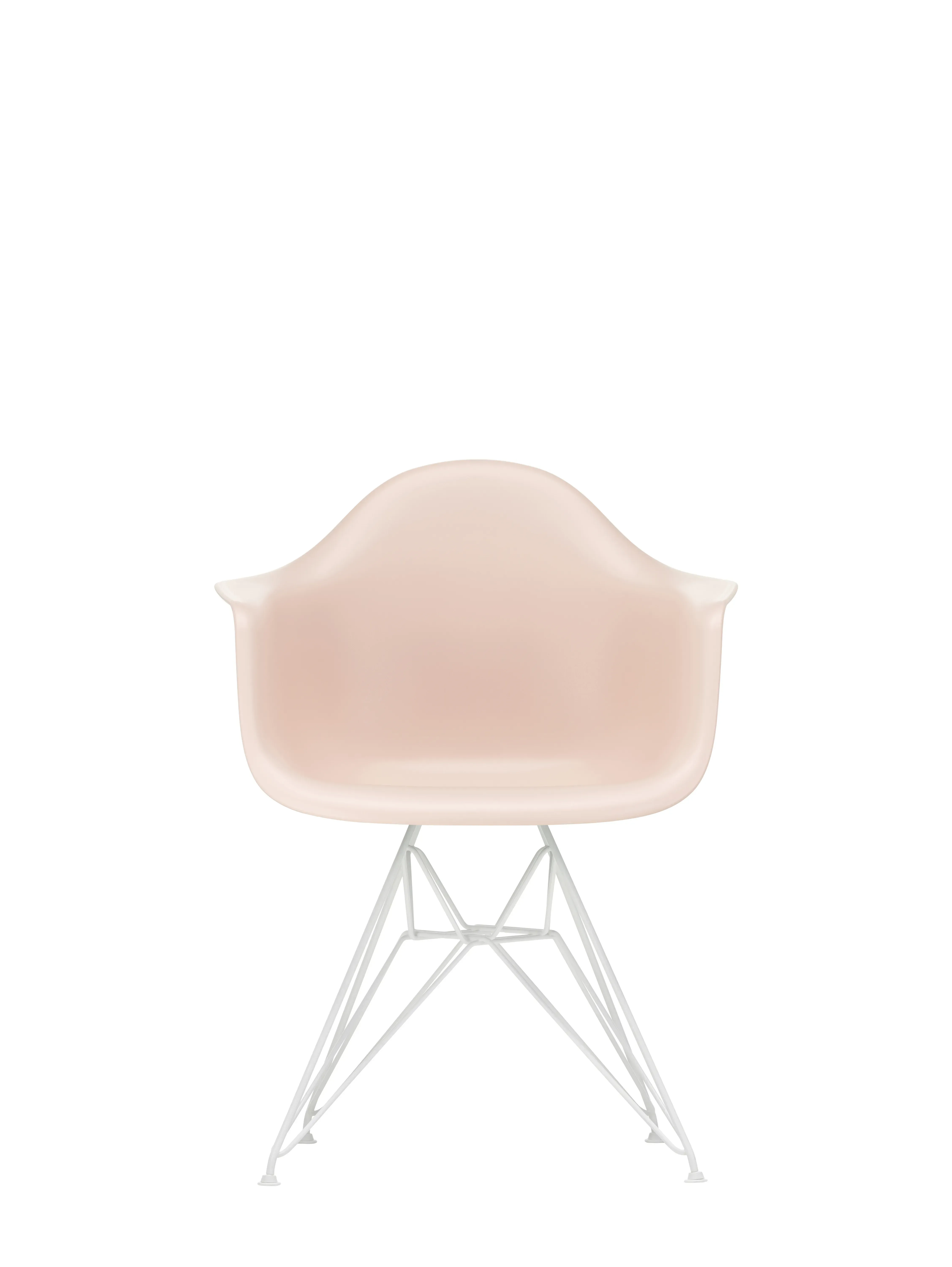 Vitra DAR Eames Plastic Armchair - blanc - rose doux RE
