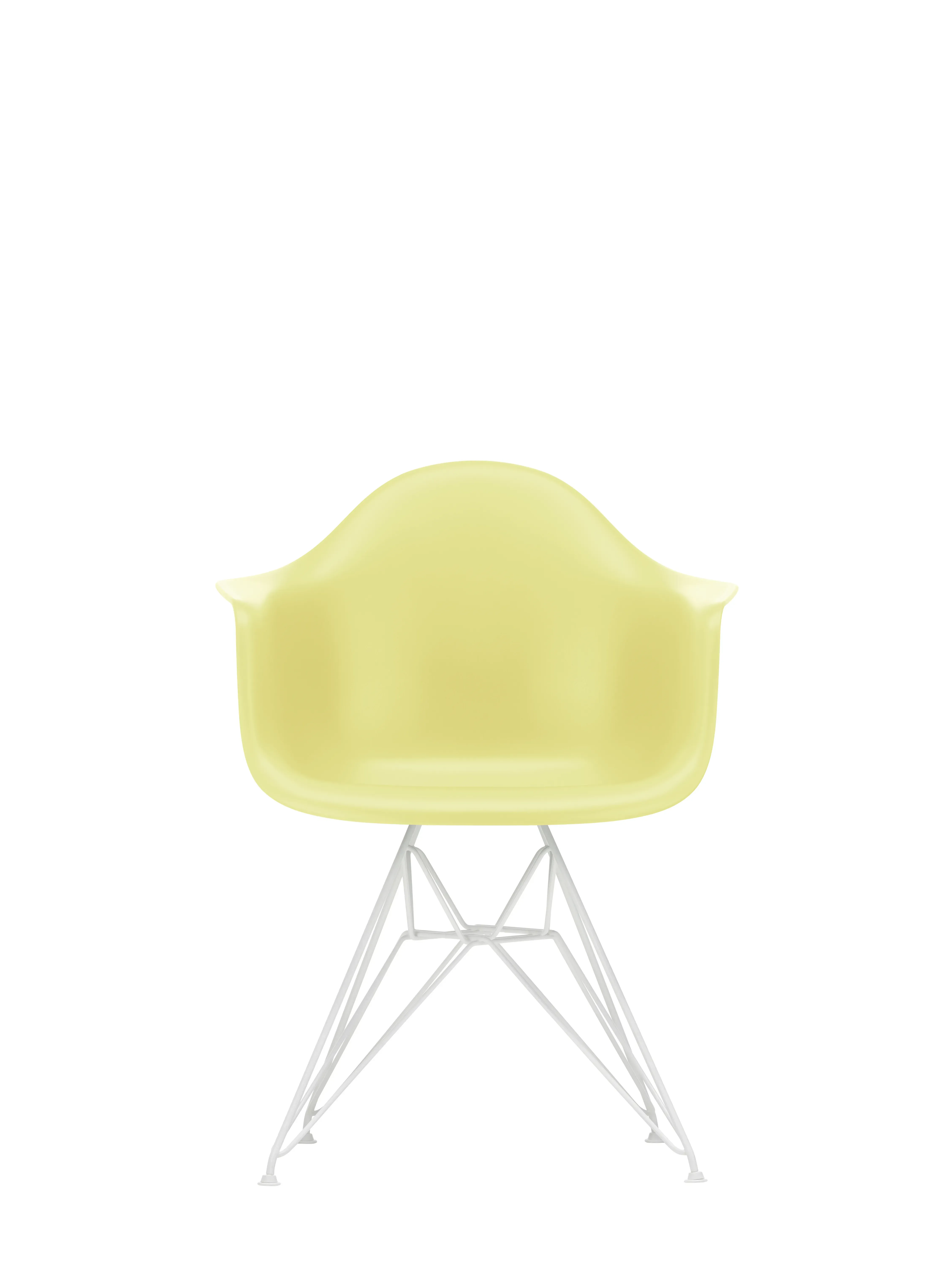 Vitra DAR Eames Plastic Armchair - citron RE - blanc