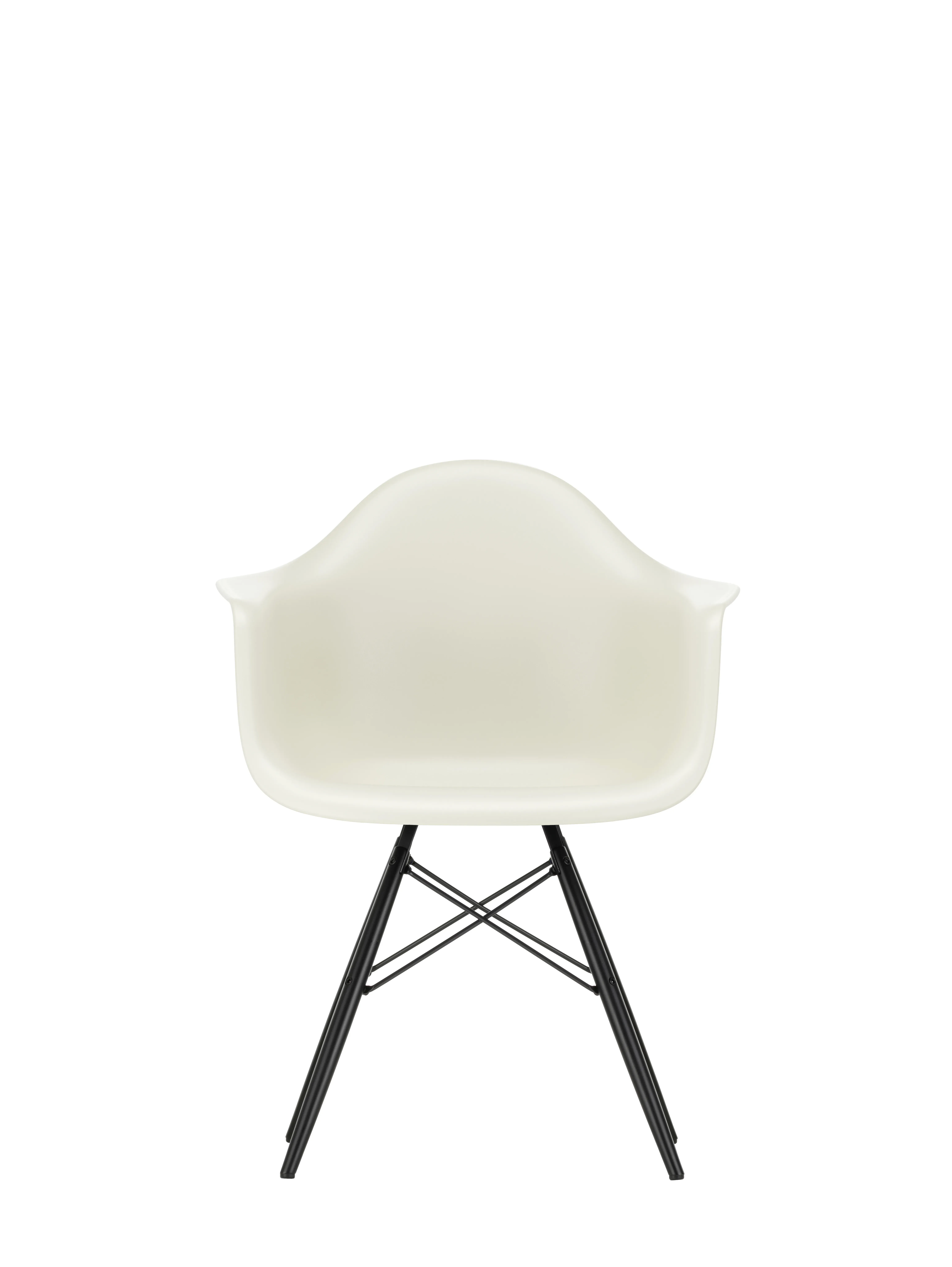 Vitra DAW Eames Plastic Armchair - galet RE - érable noir