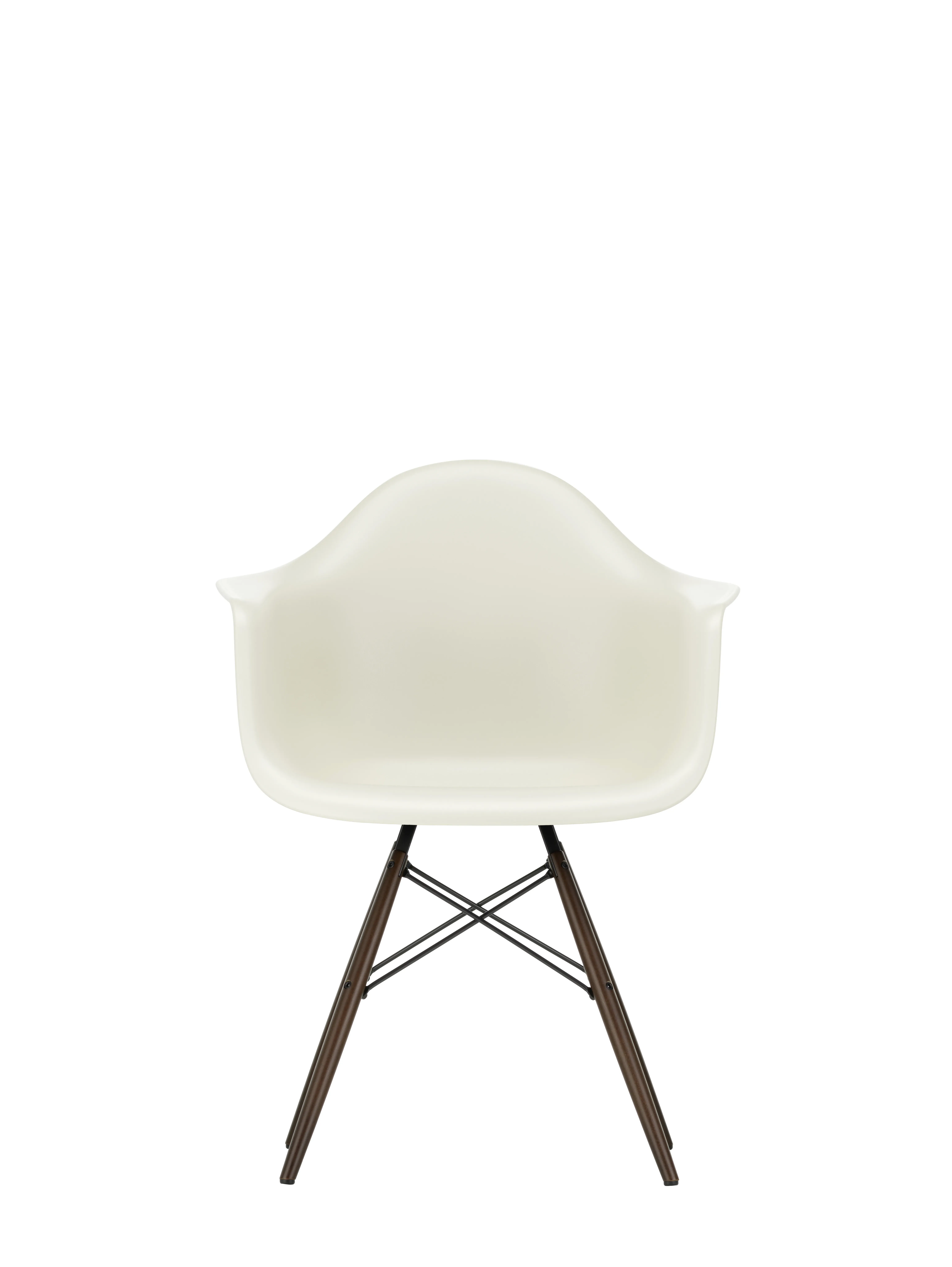 Vitra DAW Eames Plastic Armchair - galet RE - érable foncé