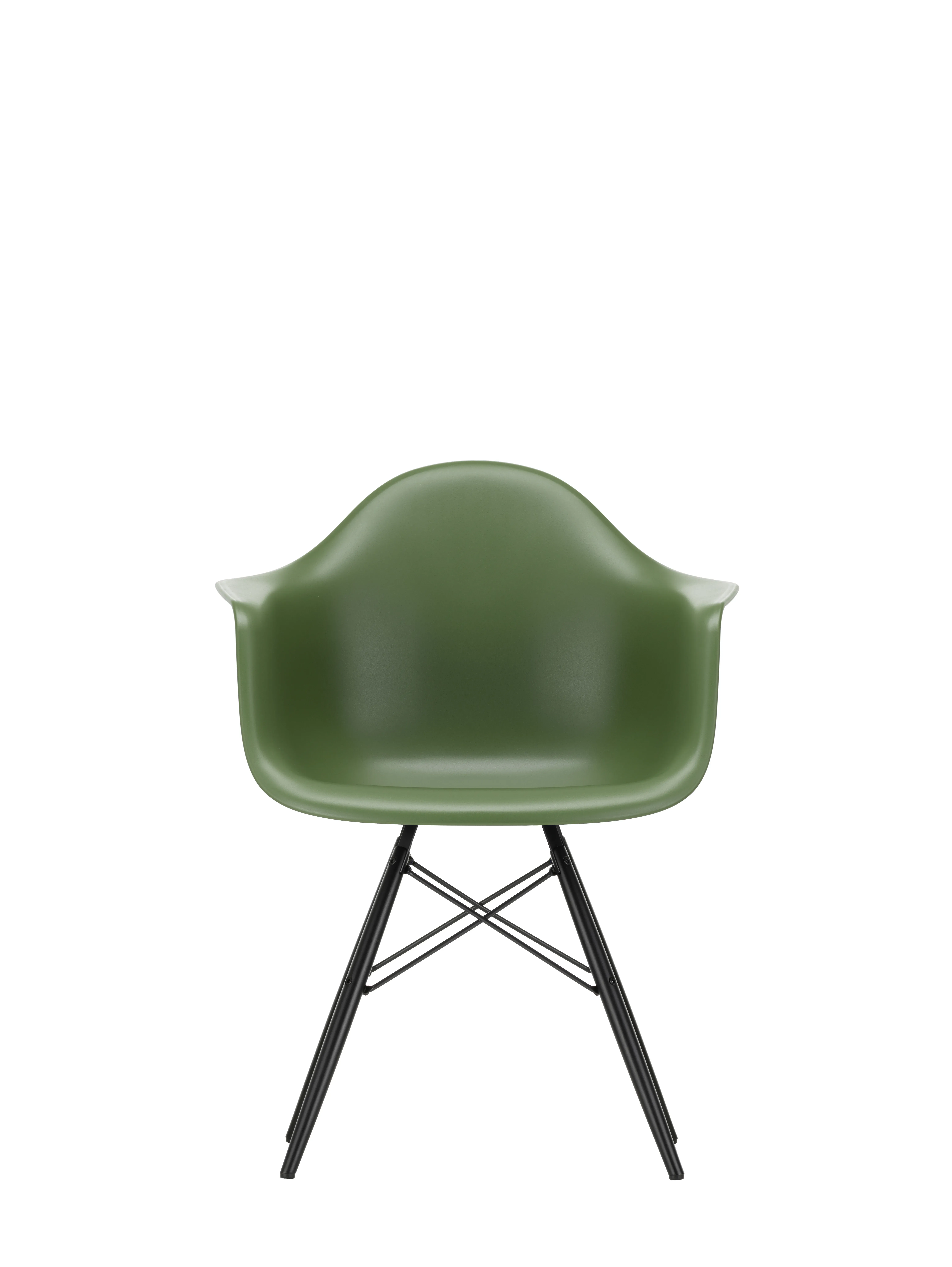 Vitra DAW Eames Plastic Armchair - forest RE - érable noir