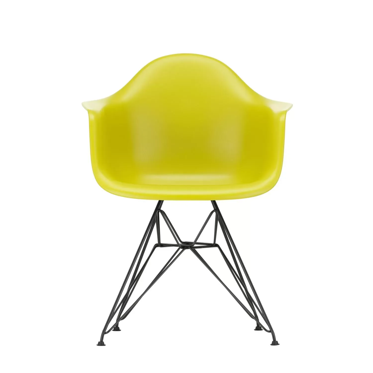 Vitra DAR Eames Plastic Armchair - noir - moutarde RE