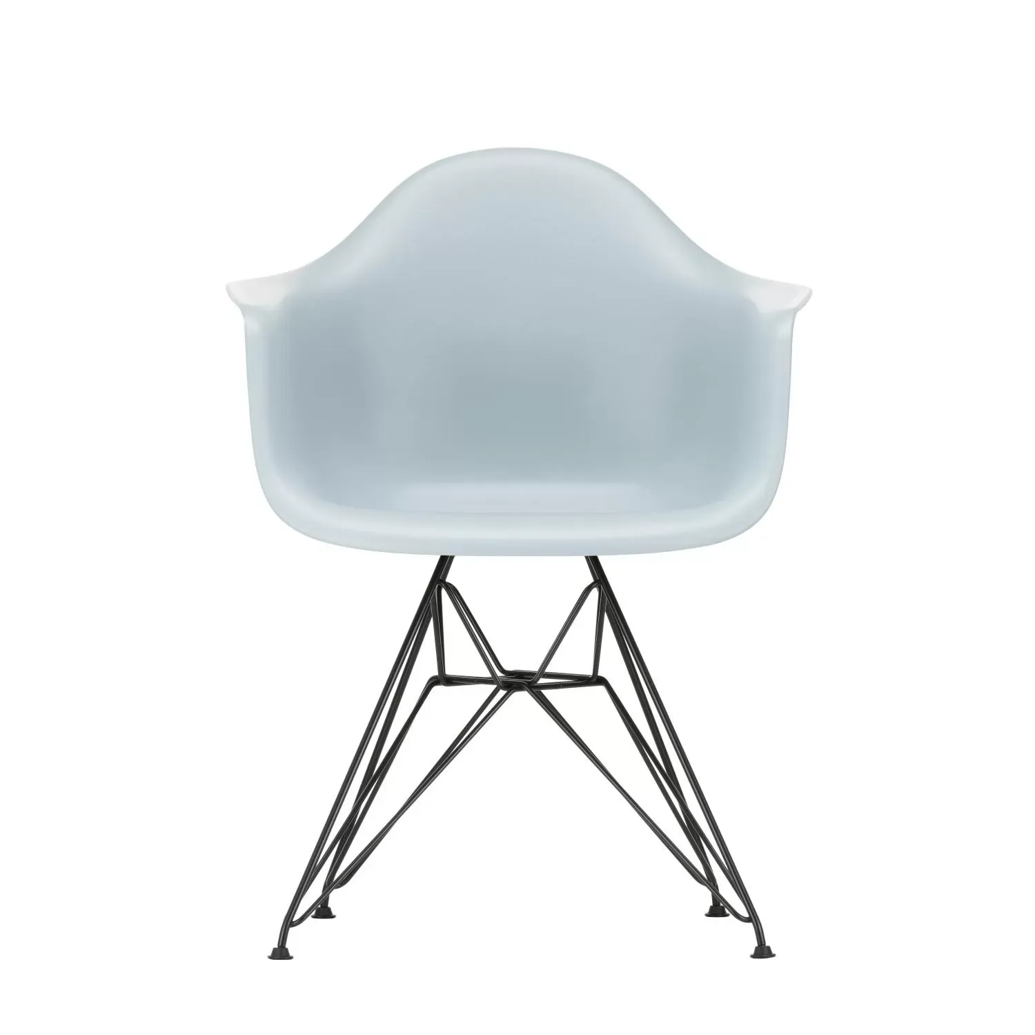Vitra DAR Eames Plastic Armchair - gris polaire RE - noir