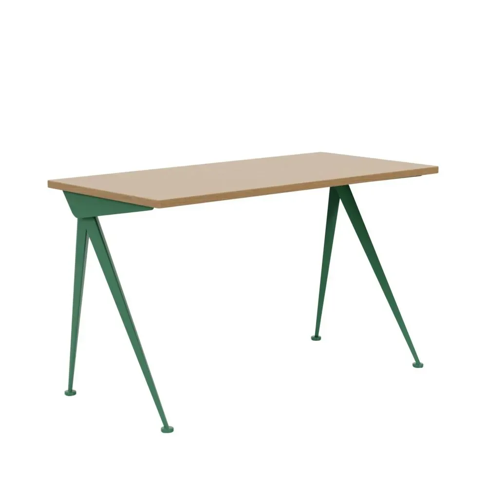 Vitra Table Compas Direction - Prouvé Blé Vert - Chêne massif huilé