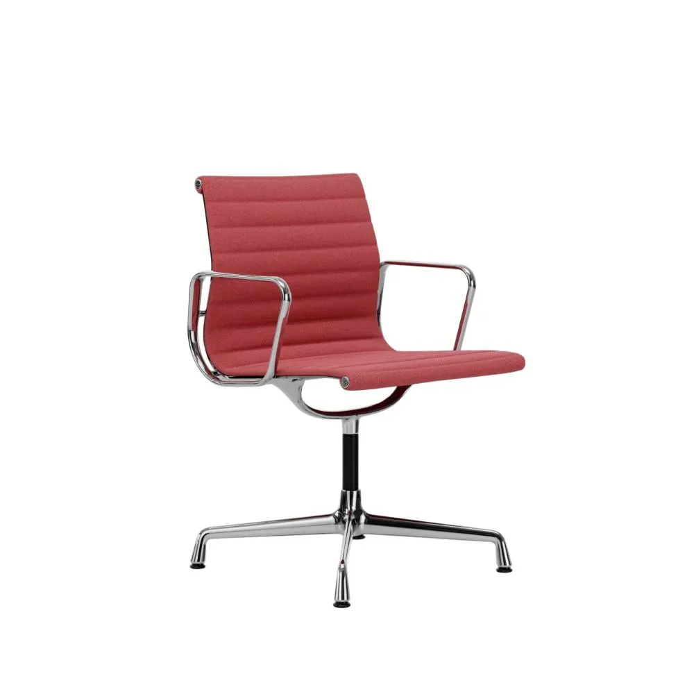 Vitra Chaise en Aluminium - EA 104 - chromé - Hopsak - rose/poppy red