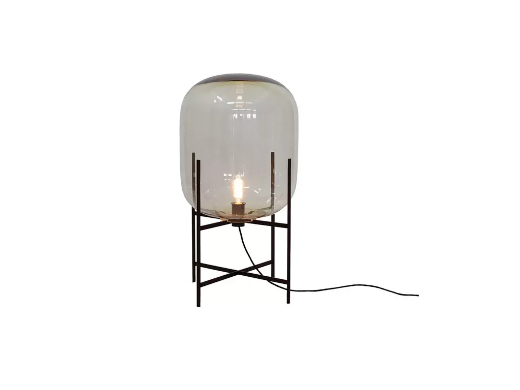 Pulpo Lampadaire Oda Medium - ambre jaune-noir