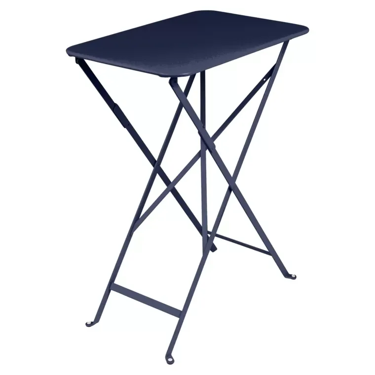 Fermob Table BISTRO rectangulaire - 92 bleu abysse - 37 x 57 cm