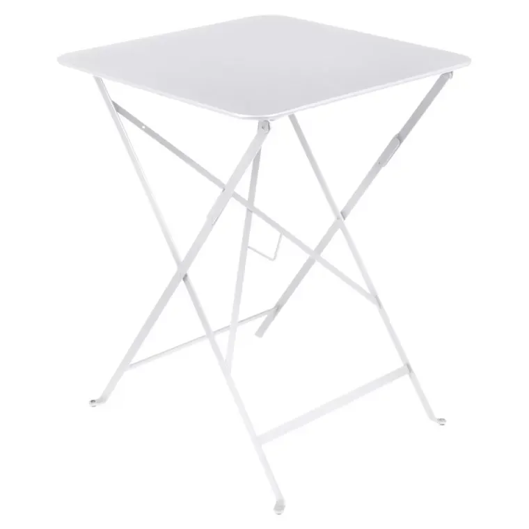 Fermob Table pliante BISTRO carrée - 01 blanc coton - 57 x 57 cm