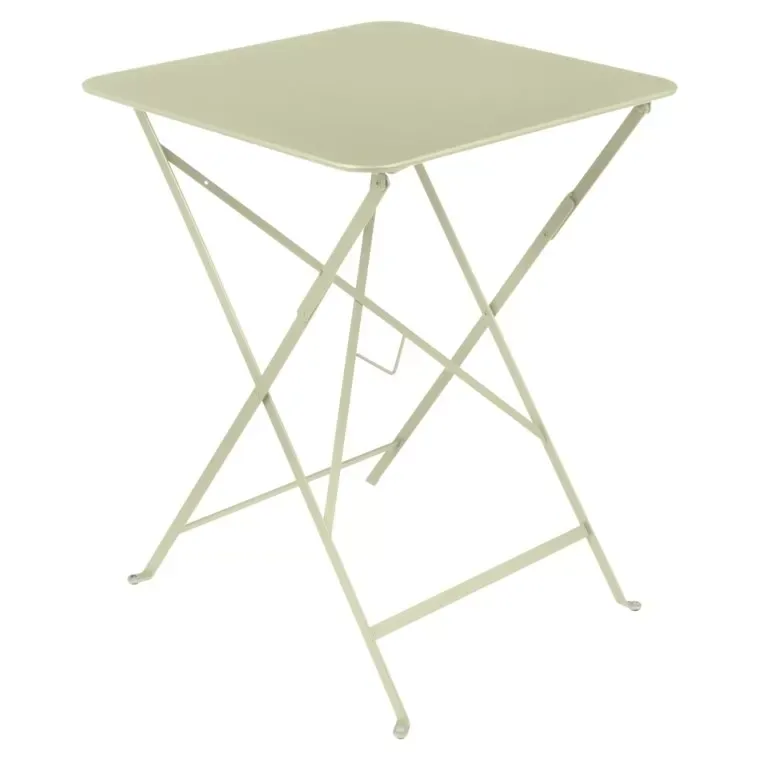 Fermob Table pliante BISTRO carrée - 57 x 57 cm - 65 vert tilleul