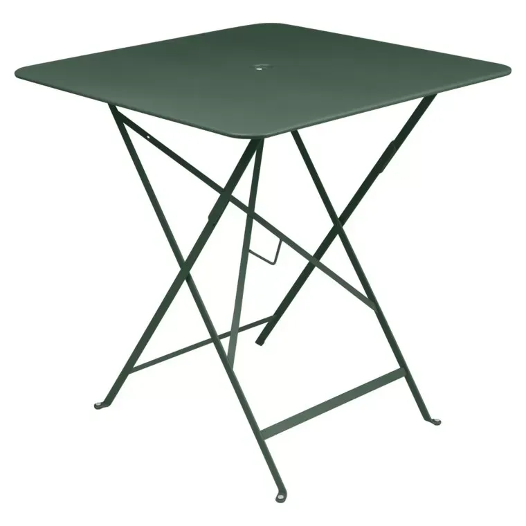 Fermob Table pliante BISTRO carrée - 02 vert cèdre - 71 x 71 cm
