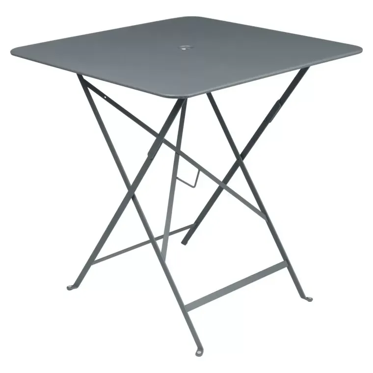 Fermob Table pliante BISTRO carrée - 71 x 71 cm - 26 gris orage