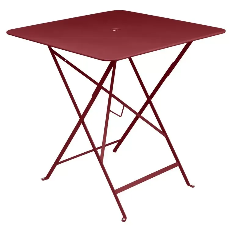 Fermob Table pliante BISTRO carrée - 43 piment - 71 x 71 cm