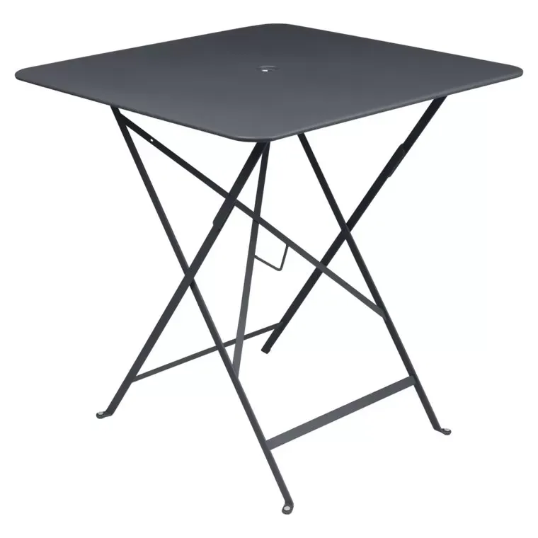 Fermob Table pliante BISTRO carrée - 47 anthracite mat - 71 x 71 cm