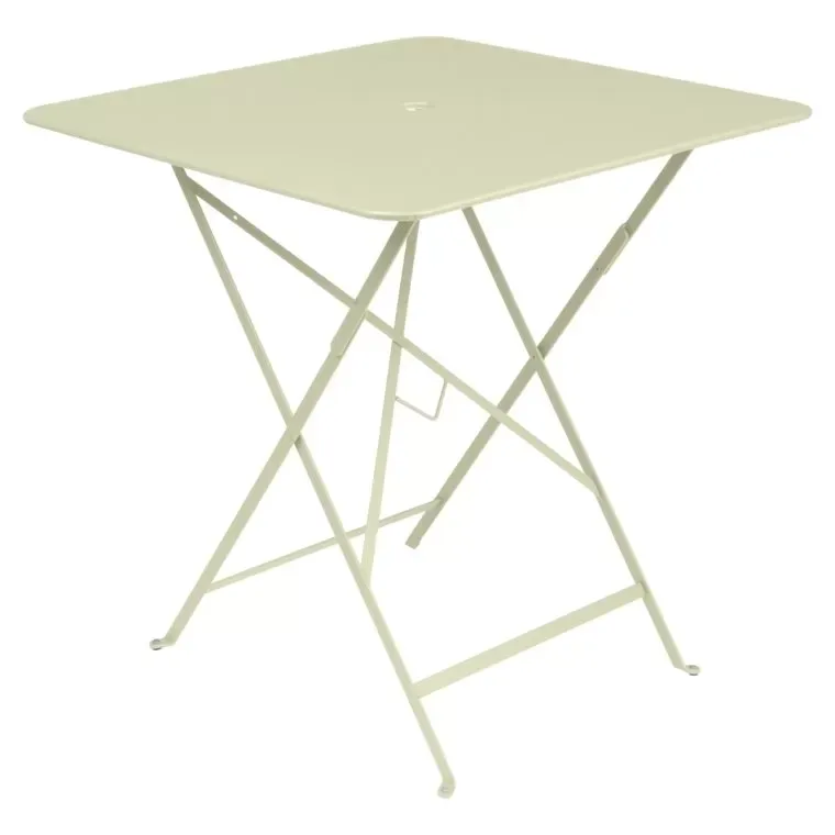 Fermob Table pliante BISTRO carrée - 65 vert tilleul - 71 x 71 cm