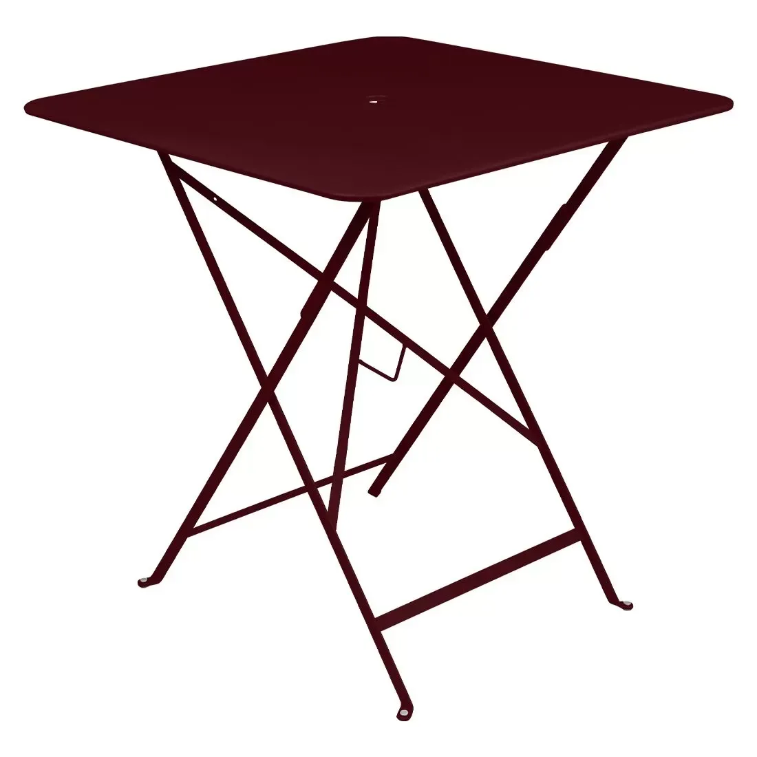 Fermob Table pliante BISTRO carrée - B9 cerise noire - 71 x 71 cm