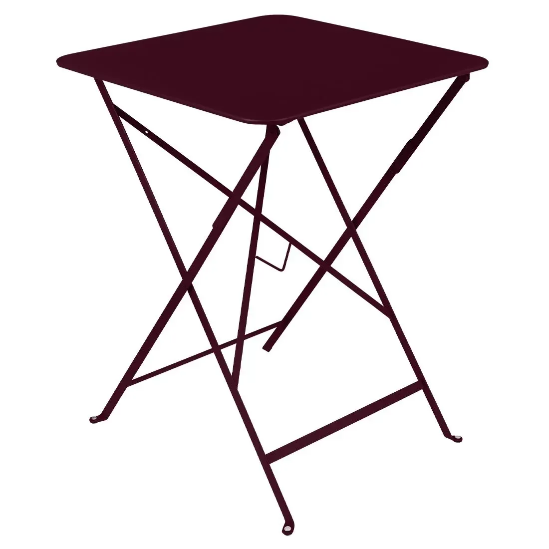 Fermob Table pliante BISTRO carrée - B9 cerise noire - 57 x 57 cm