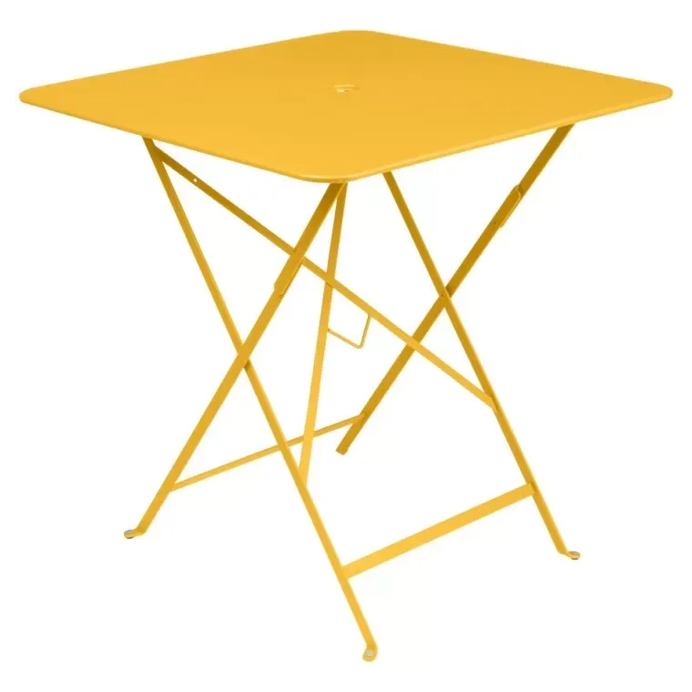 Fermob Table pliante BISTRO carrée - C6 Miel - 71 x 71 cm