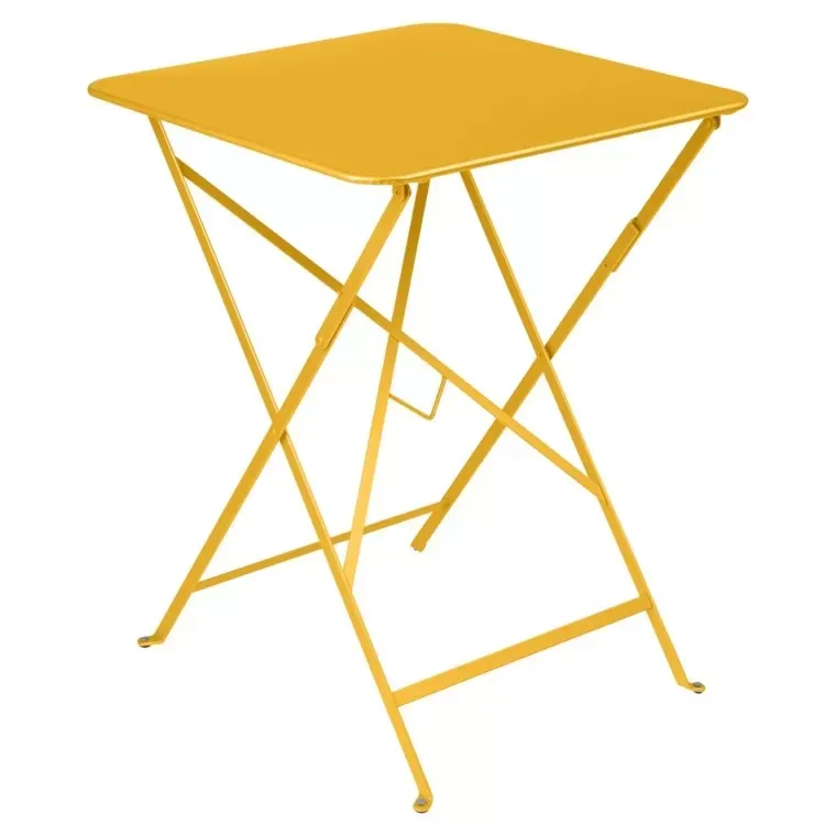 Fermob Table pliante BISTRO carrée - C6 Miel - 57 x 57 cm
