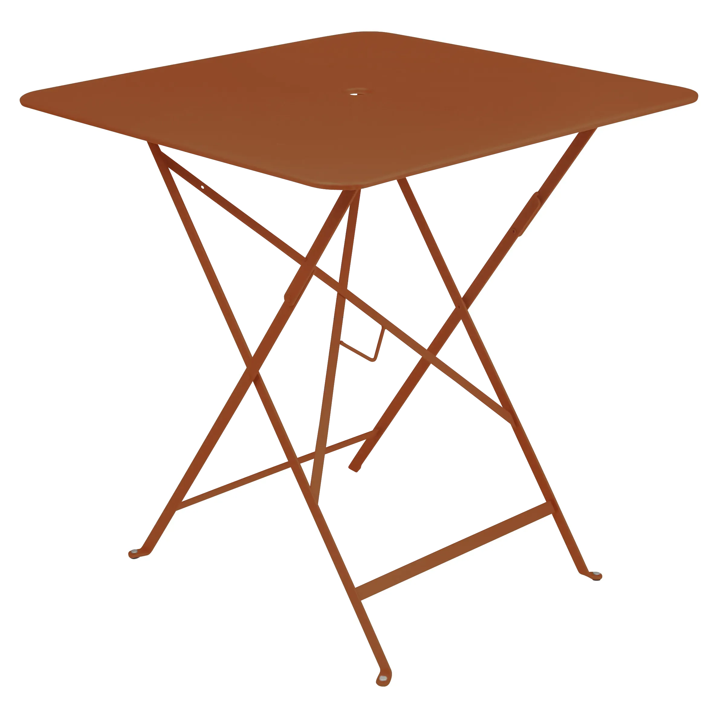 Fermob Table pliante BISTRO carrée - 71 x 71 cm - E2 orange confite