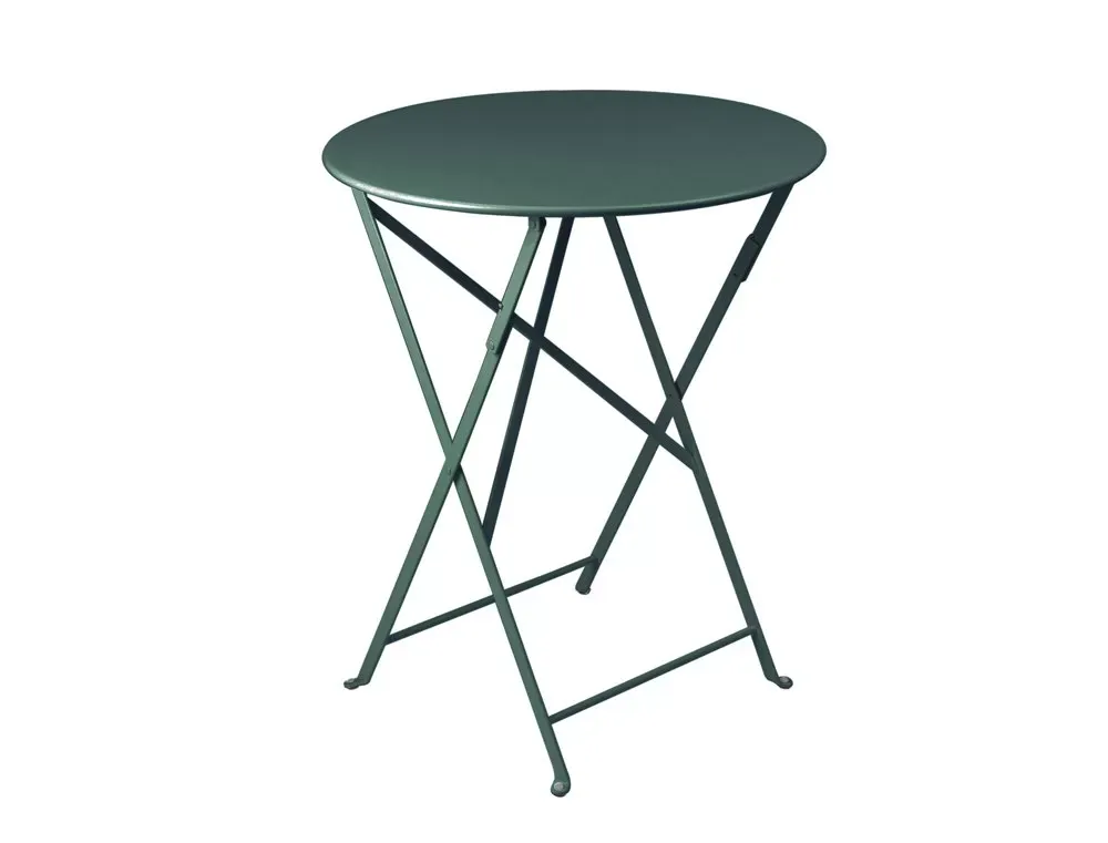 Fermob Table pliante BISTRO ronde - 02 vert cèdre - Ø 77 cm
