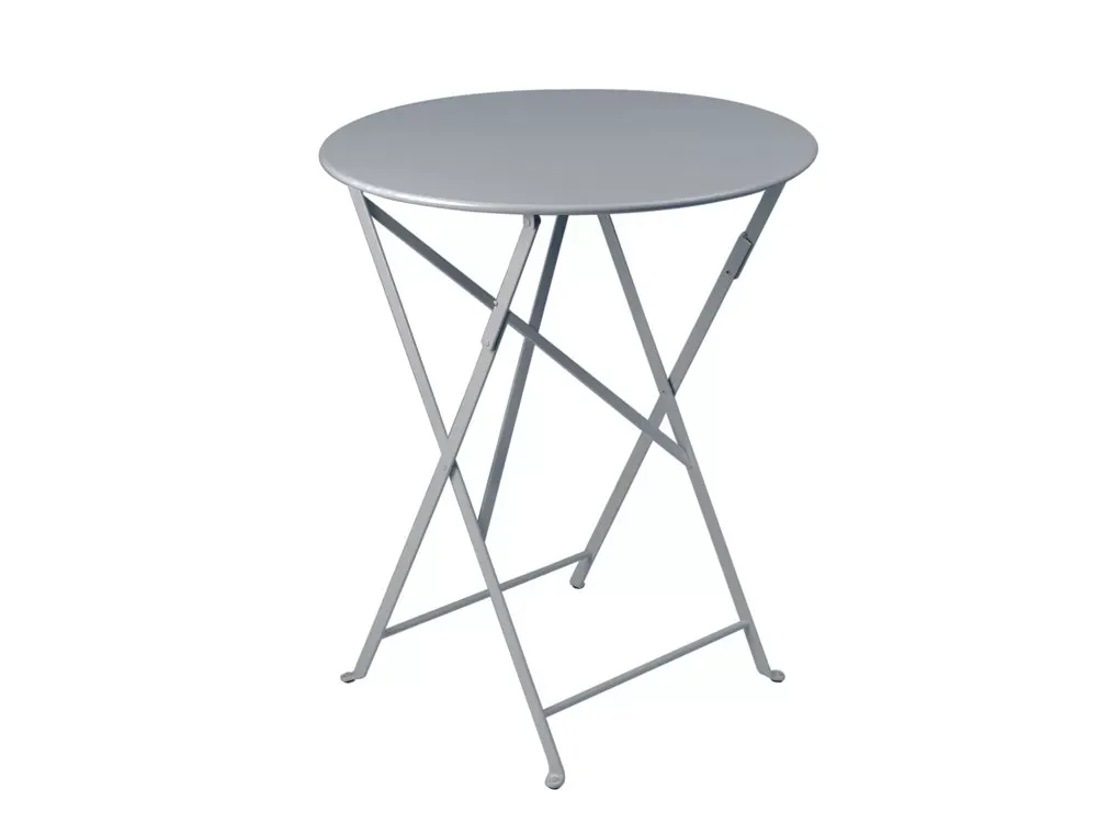 Fermob Table pliante BISTRO ronde - 26 gris orage - Ø 77 cm