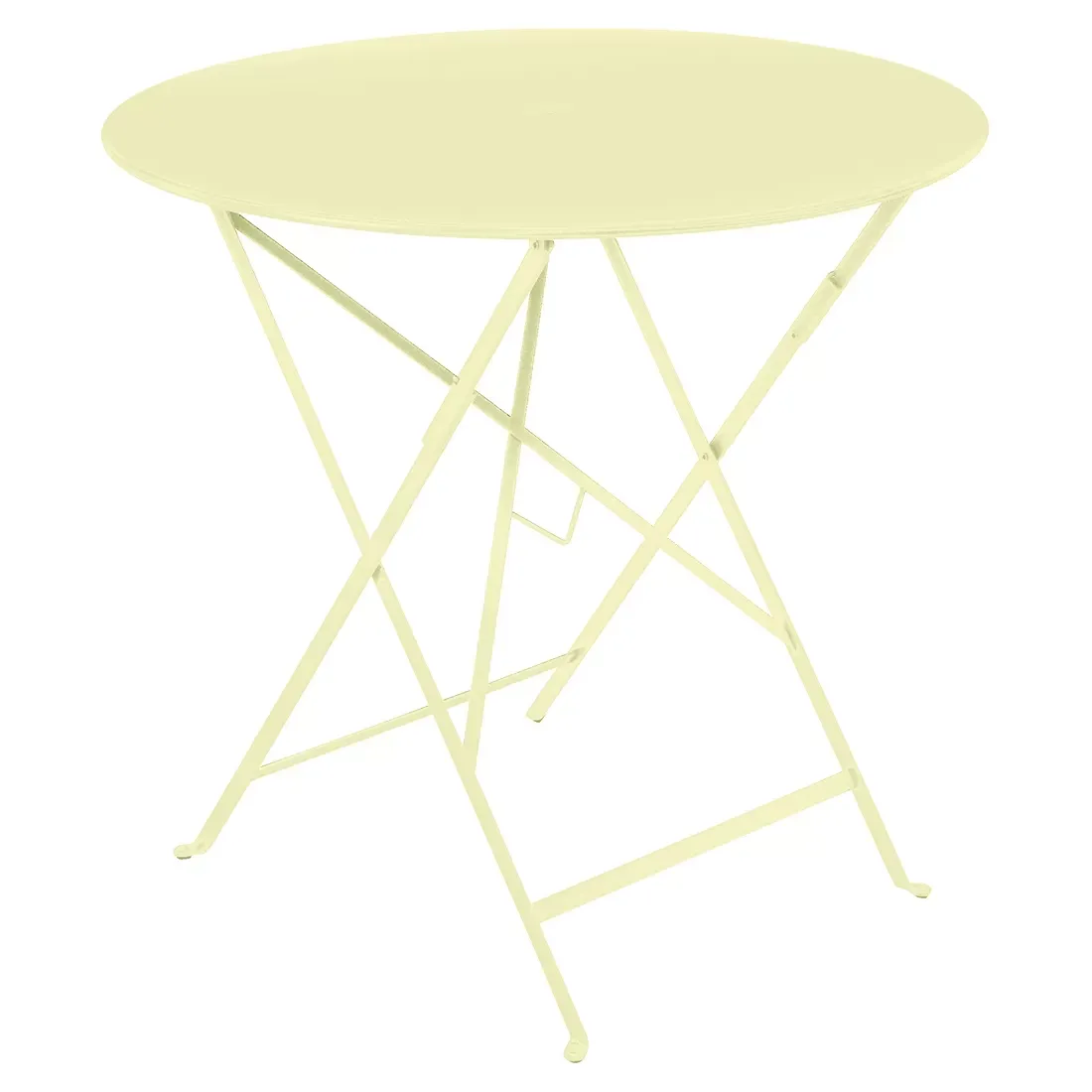 Fermob Table pliante BISTRO ronde - A6 citron givré - Ø 77 cm