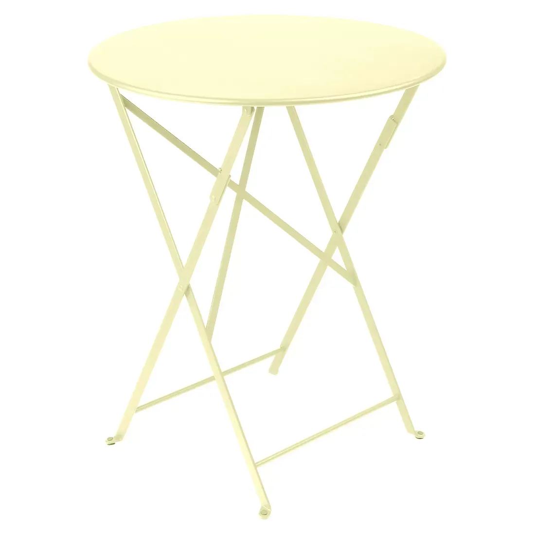 Fermob Table pliante BISTRO ronde - A6 citron givré - Ø 60 cm