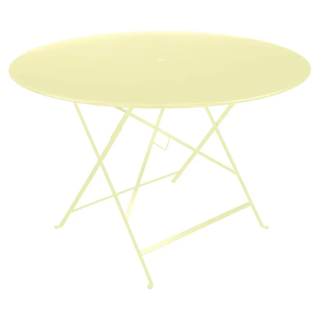 Fermob Table pliante BISTRO ronde - A6 citron givré - Ø 117 cm