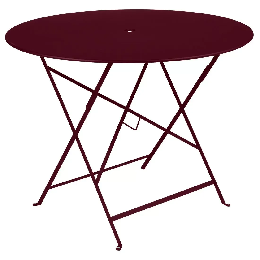 Fermob Table pliante BISTRO ronde - B9 cerise noire - Ø 96 cm