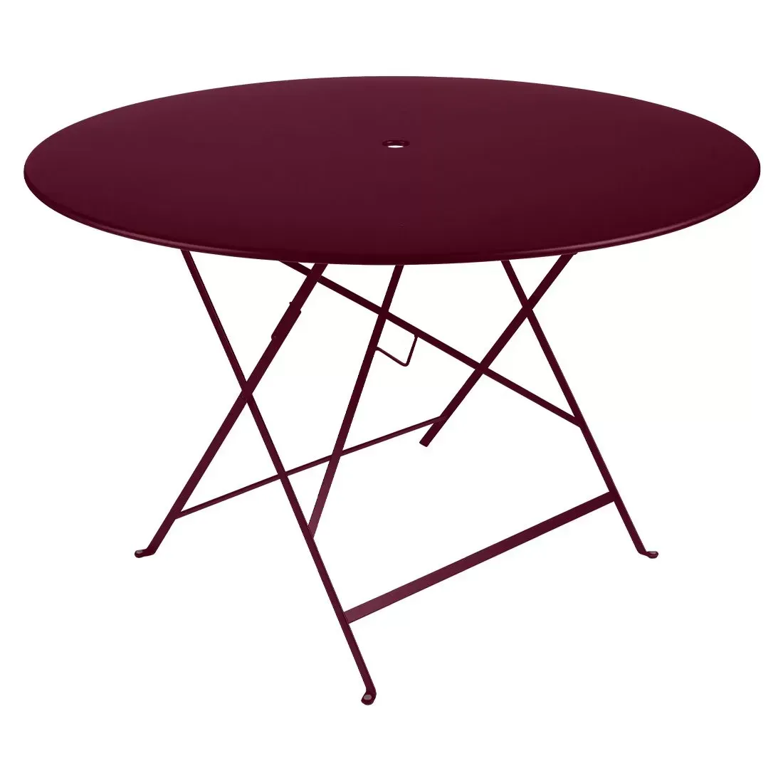 Fermob Table pliante BISTRO ronde - B9 cerise noire - Ø 117 cm