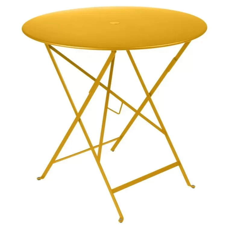 Fermob Table pliante BISTRO ronde - C6 Miel - Ø 77 cm