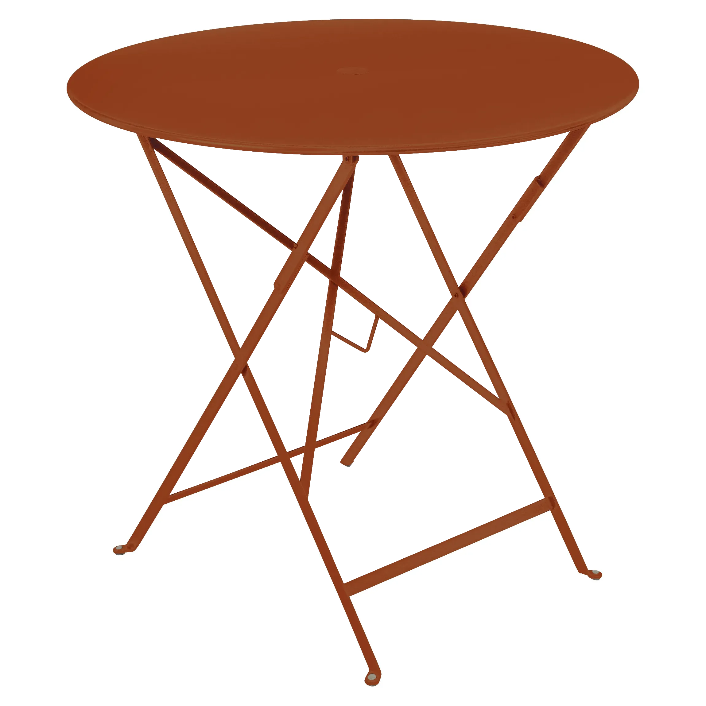Fermob Table pliante BISTRO ronde - E2 orange confite - Ø 77 cm