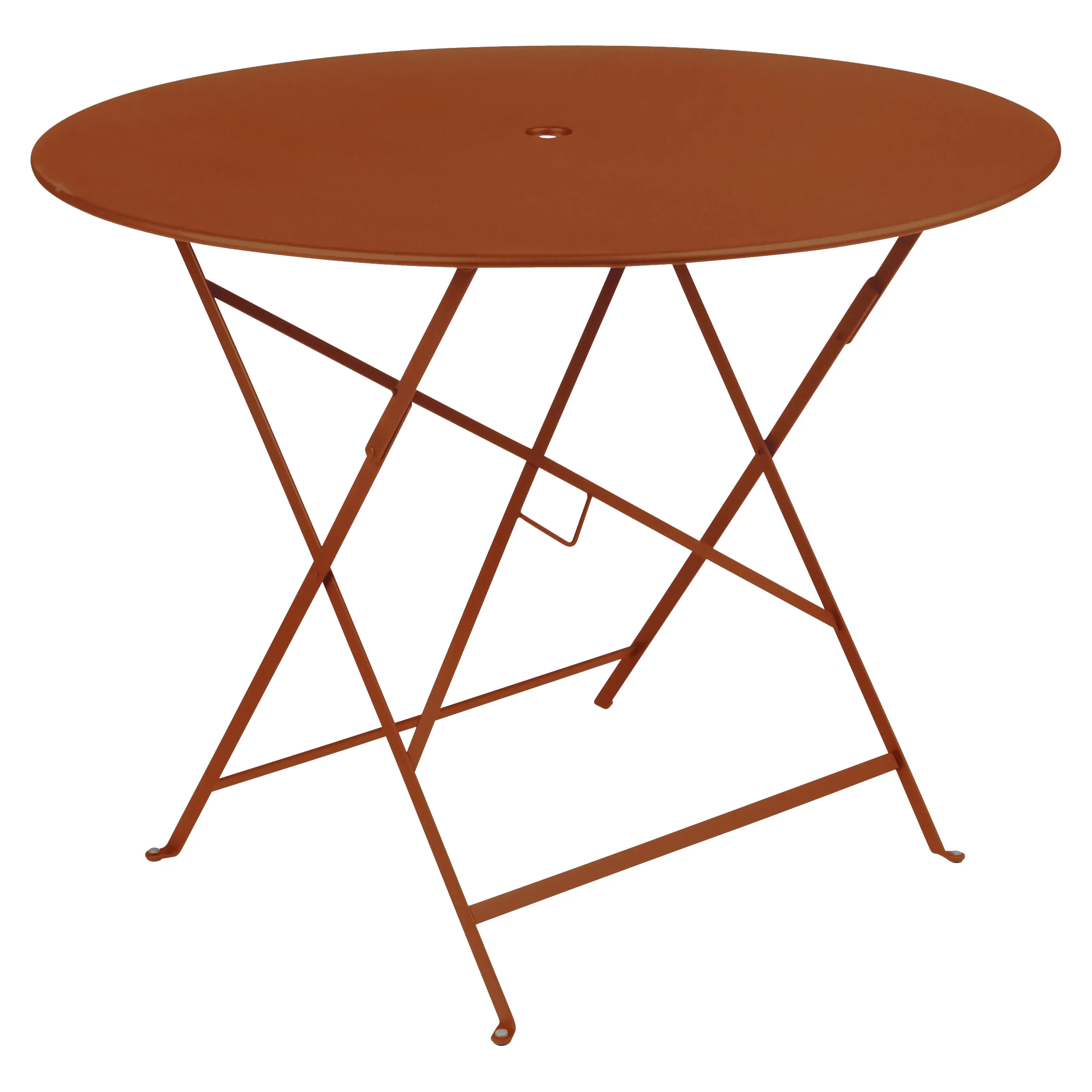 Fermob Table pliante BISTRO ronde - E2 orange confite - Ø 96 cm