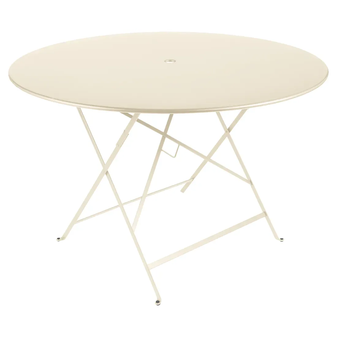 Fermob BISTRO Table pliante ronde - E8 Latte-beige - Ø 117 cm