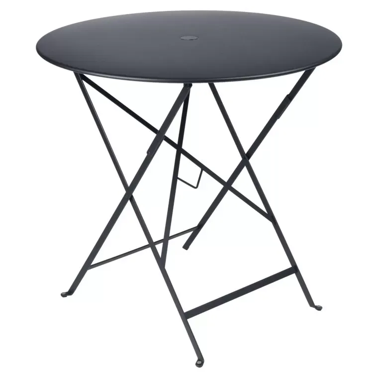 Fermob Table pliante BISTRO ronde - 47 anthracite mat - Ø 77 cm
