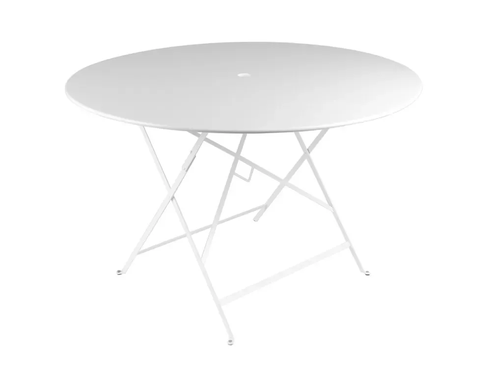 Fermob Table pliante BISTRO ronde - 01 blanc coton - Ø 96 cm