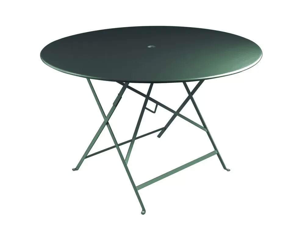 Fermob Table pliante BISTRO ronde - 02 vert cèdre - Ø 117 cm