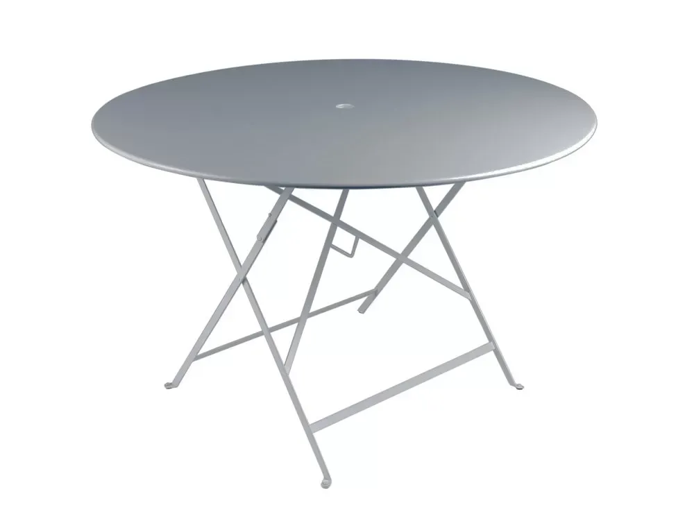 Fermob Table pliante BISTRO ronde - 26 gris orage - Ø 117 cm