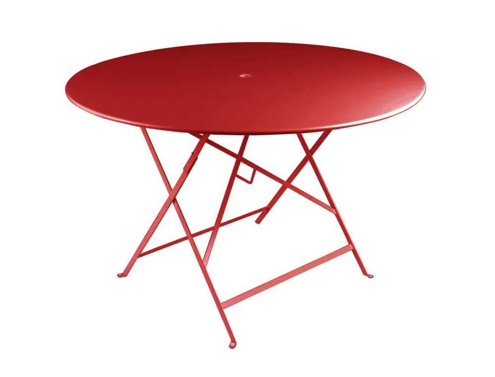 Fermob Table pliante BISTRO ronde - 43 piment - Ø 117 cm