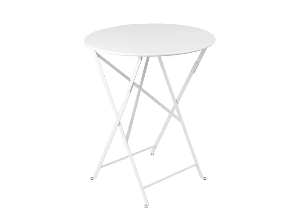 Fermob Table pliante BISTRO ronde - Ø 60 cm - 01 blanc coton
