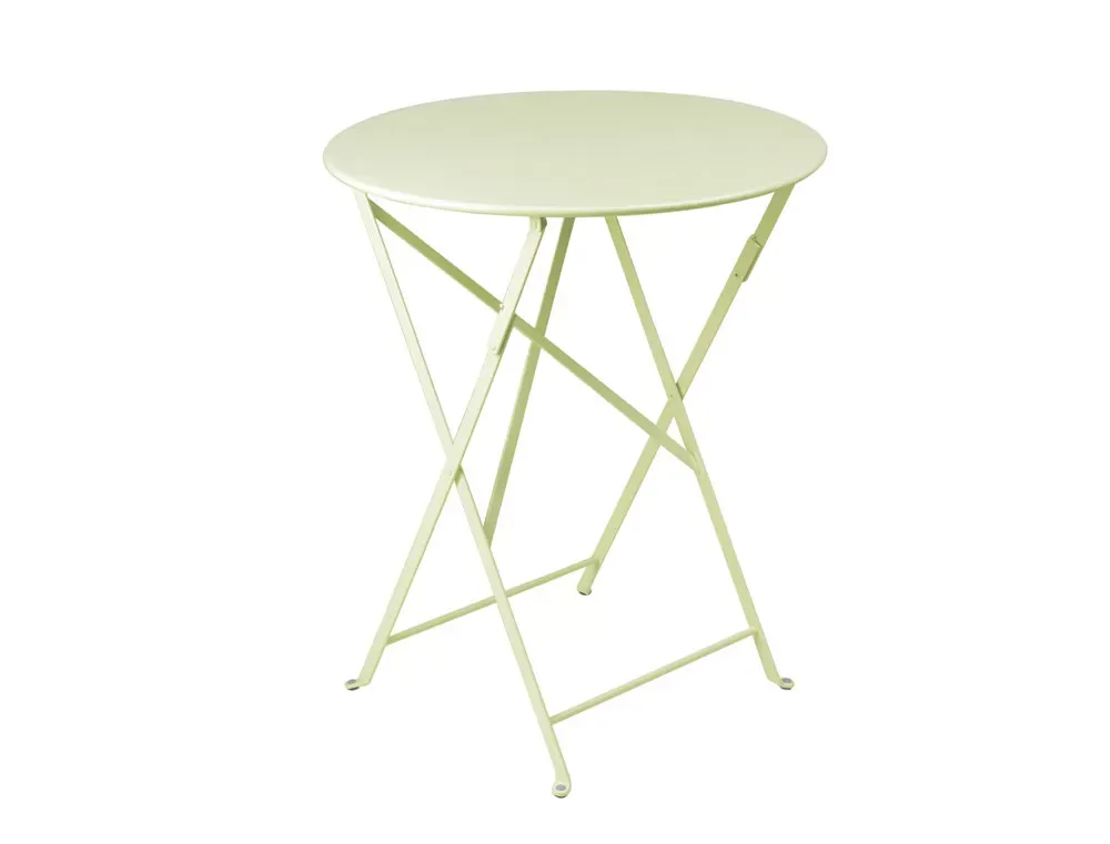 Fermob Table pliante BISTRO ronde - 65 vert tilleul - Ø 60 cm