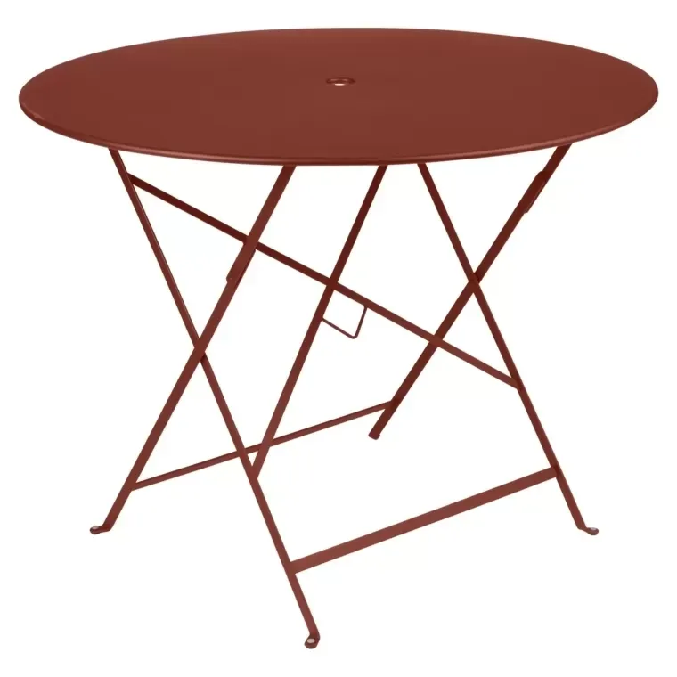 Fermob Table pliante BISTRO ronde - 20 ocre rouge - Ø 96 cm