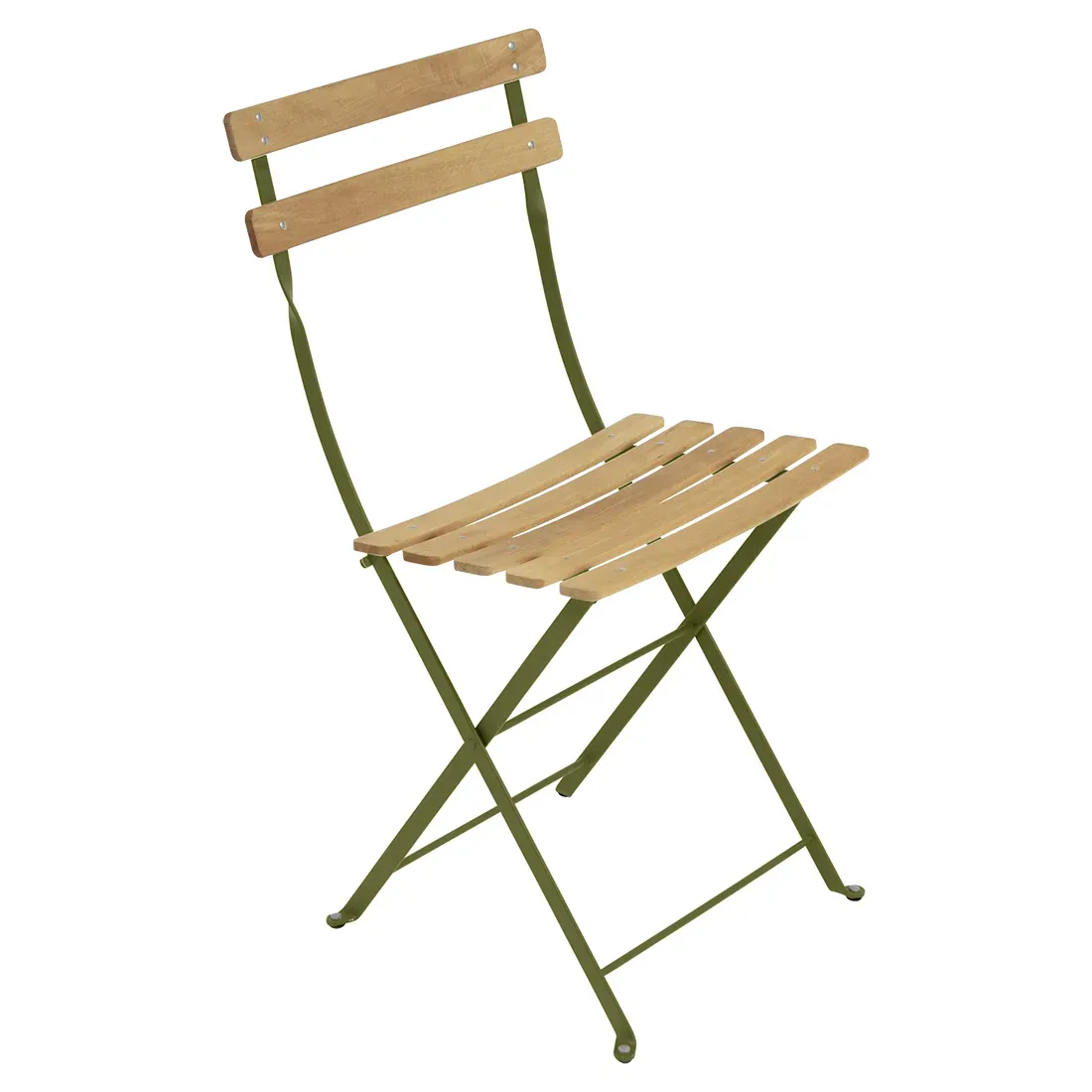 Fermob Chaise pliante BISTRO Naturel - D3 Pesto
