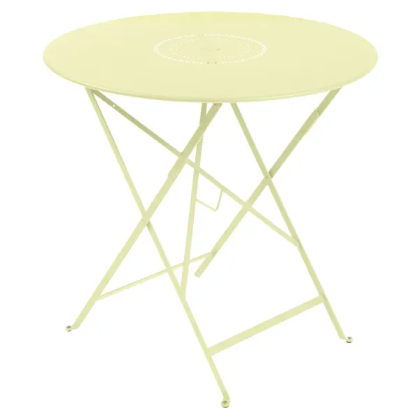 Fermob Table FLOREAL - A6 citron givré - Ø 77 cm