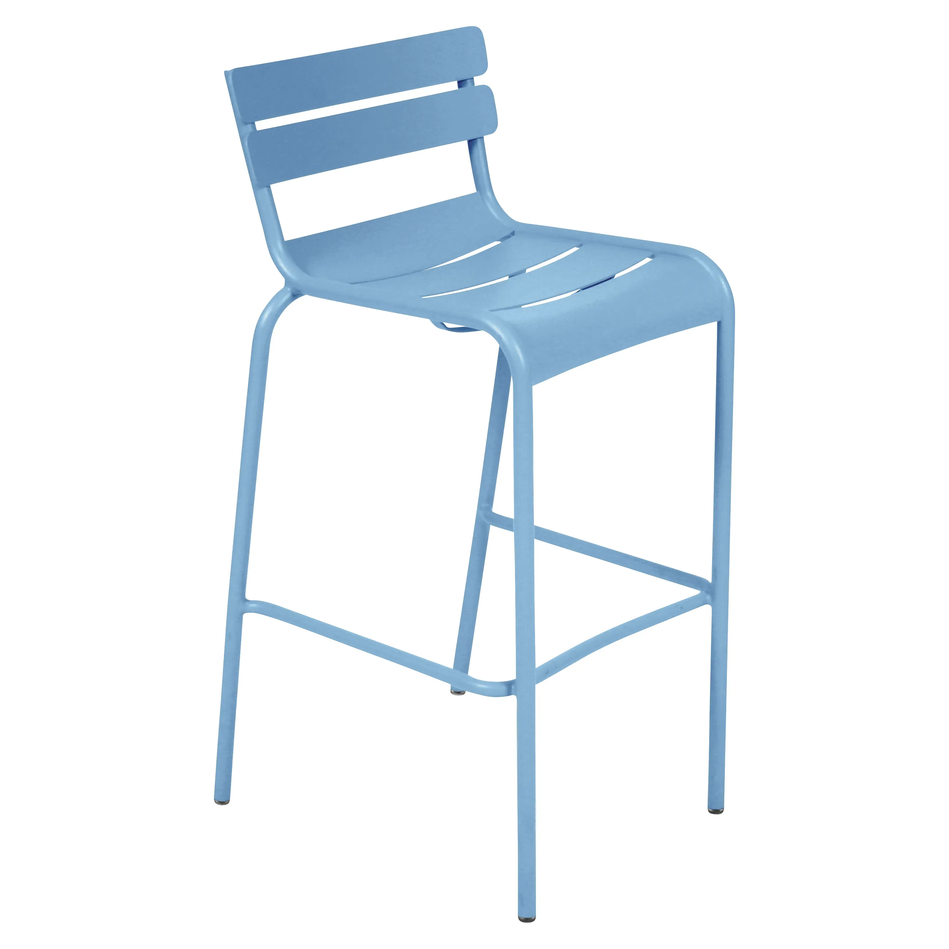 Fermob Tabouret de bar LUXEMBOURG avec dossier - E1 bleu-maya