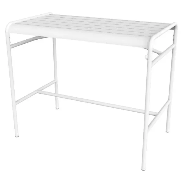 Fermob Table de bar LUXEMBOURG haute - 01 blanc coton