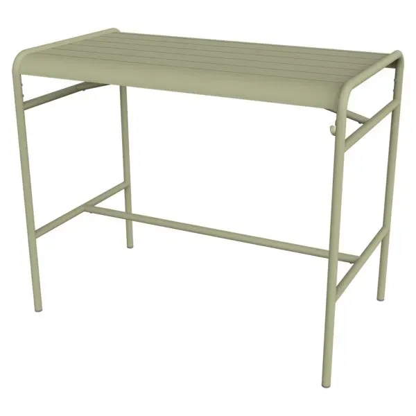 Fermob Table de bar LUXEMBOURG haute - 65 vert tilleul