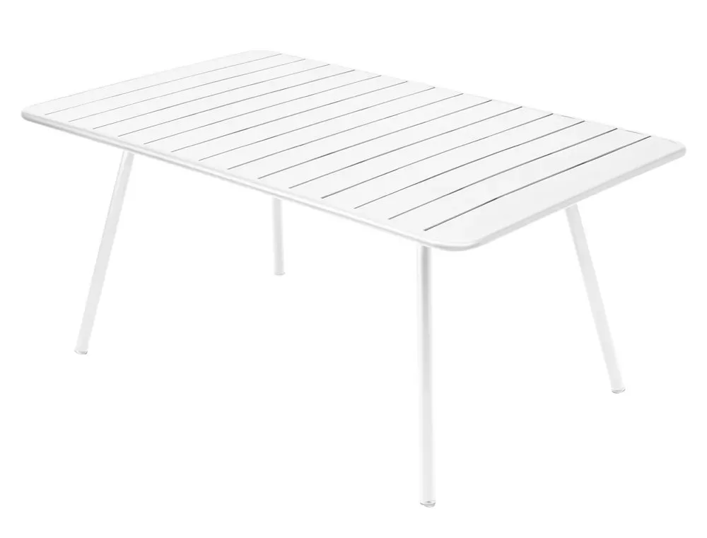 Fermob Table LUXEMBOURG Comfort 6 - 01 blanc coton